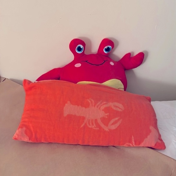 CRAB Stuffed Animal Red Yellow Blue Eyes Crab Party Humor Decor - Picture 7 of 10